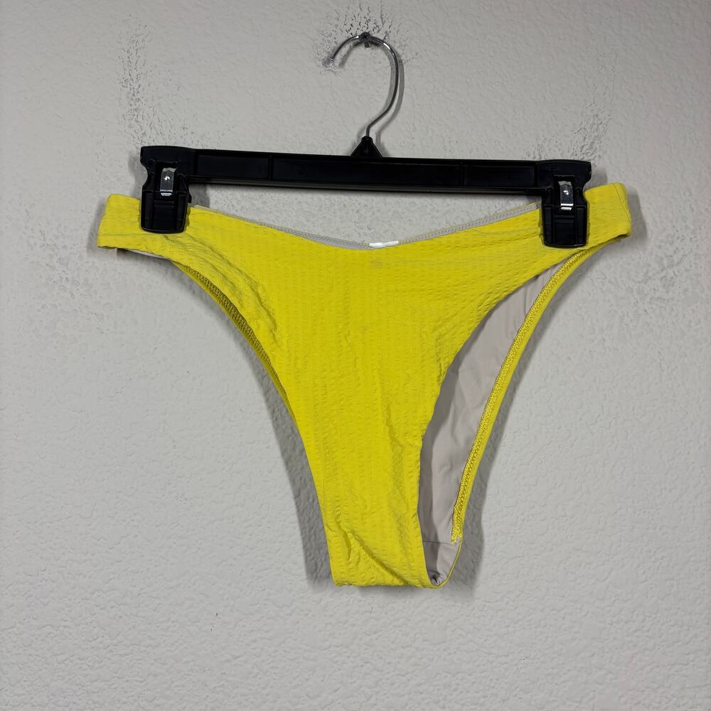 Lululemon Womens Soleil Yellow Drifting Tides Skimpy Swim Bottom